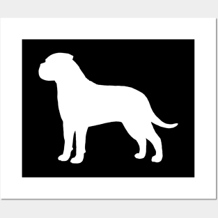 Bullmastiff Silhouette Posters and Art